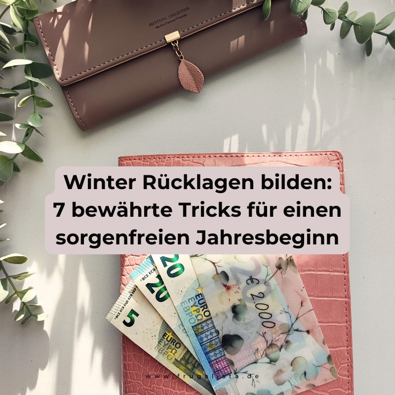 Winter Rücklagen bilden