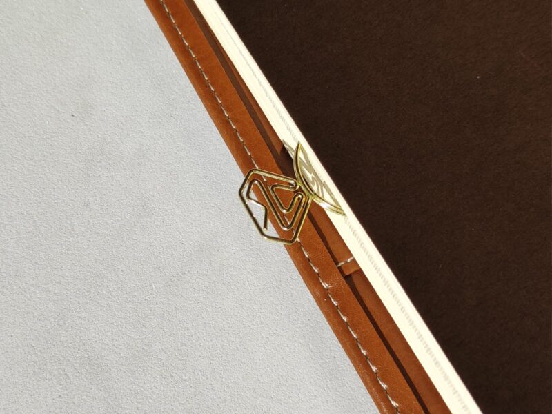 Premium Kamelien bzw. Ring Briefklammer Büroklammer Elegantes Büroaccessoire – Bild 10
