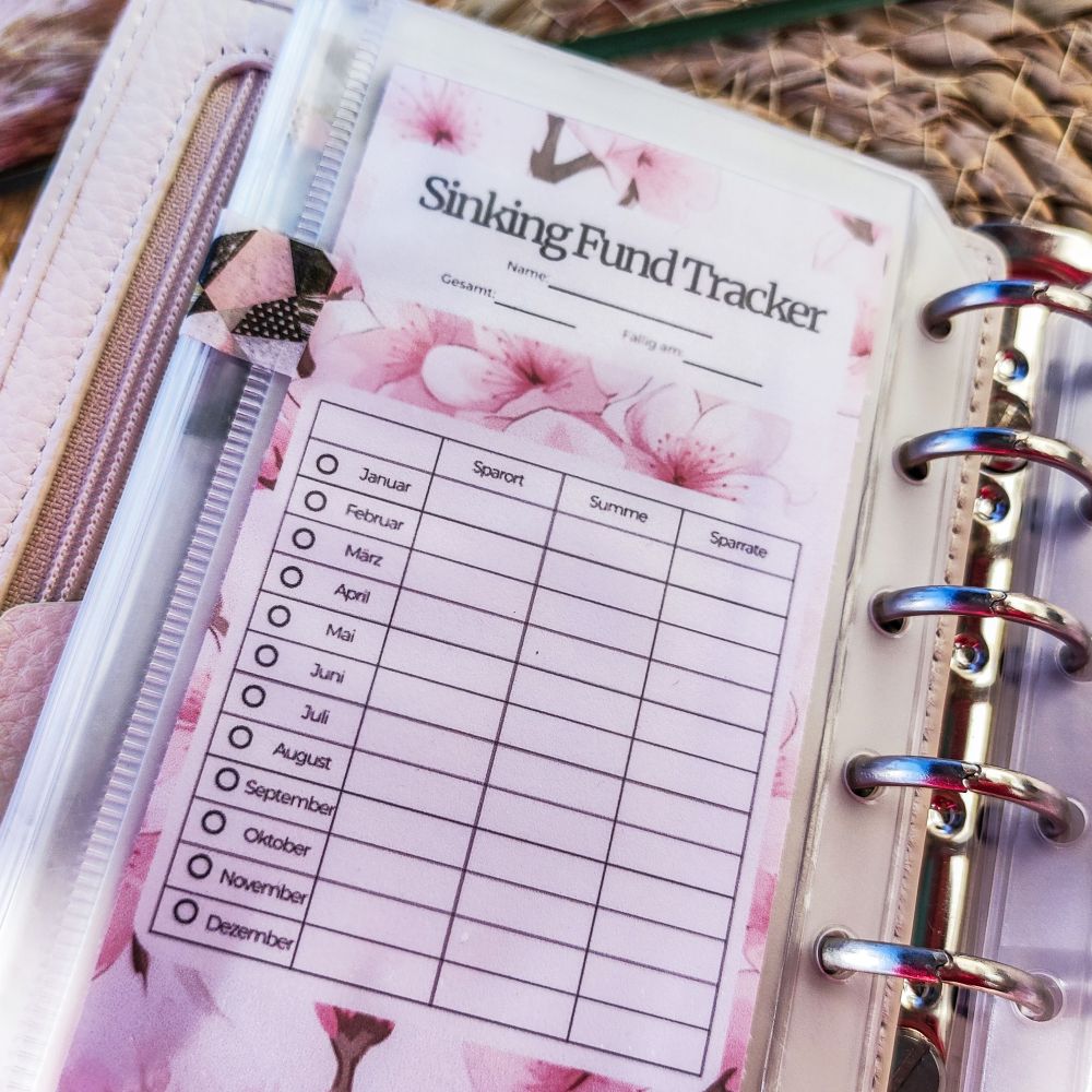 Set Sinking Fund Tracker Design Kirschblüte – Bild 5